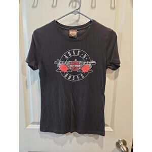 Harley Davidson womens Guns N Roses Tshirt- Medium